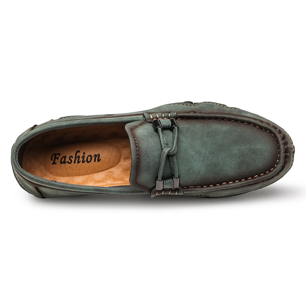 ENRICO COVERI Microfiber Leather Gommino Loafers Unisex