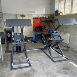 WDK-505X Подъемник ножничный слесарный 3,5 тонны, 380В