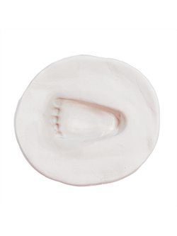 Набор Лапочка Слепки ножек и ручек вашего малыша двойная корич рамка со стеклом