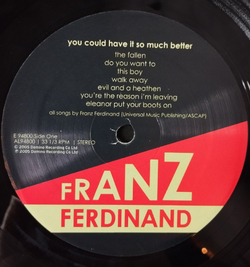 Винтажная виниловая пластинка LP Franz Ferdinand You Could Have It So Much Better (USA 2005)