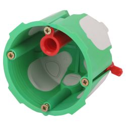 Коробка установочная ЭРА KUU-68-55-unibox двухкомпонентная универсальная зеленая 68х55мм UniBox саморезы IP30