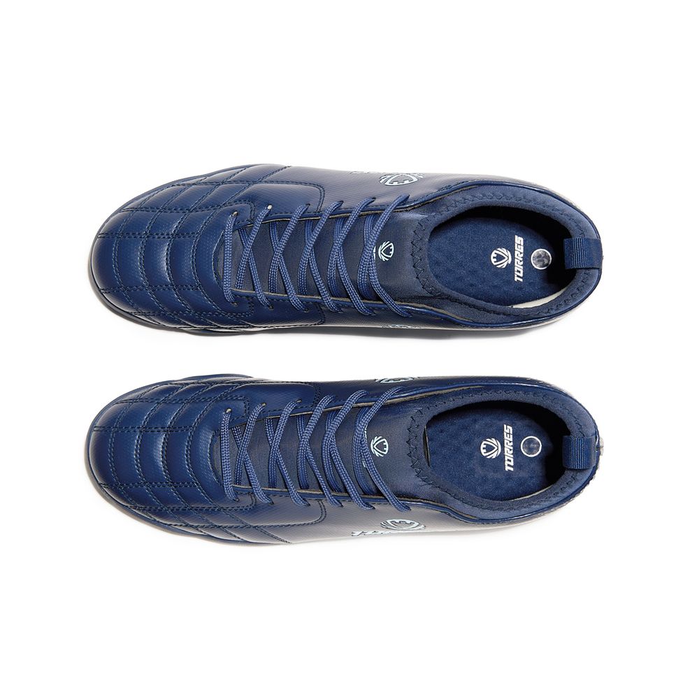 Бутсы футбольные (многошиповки) подростковые TORRES BOLA-J, TS2342310-372-34, р.34,с носком, синий