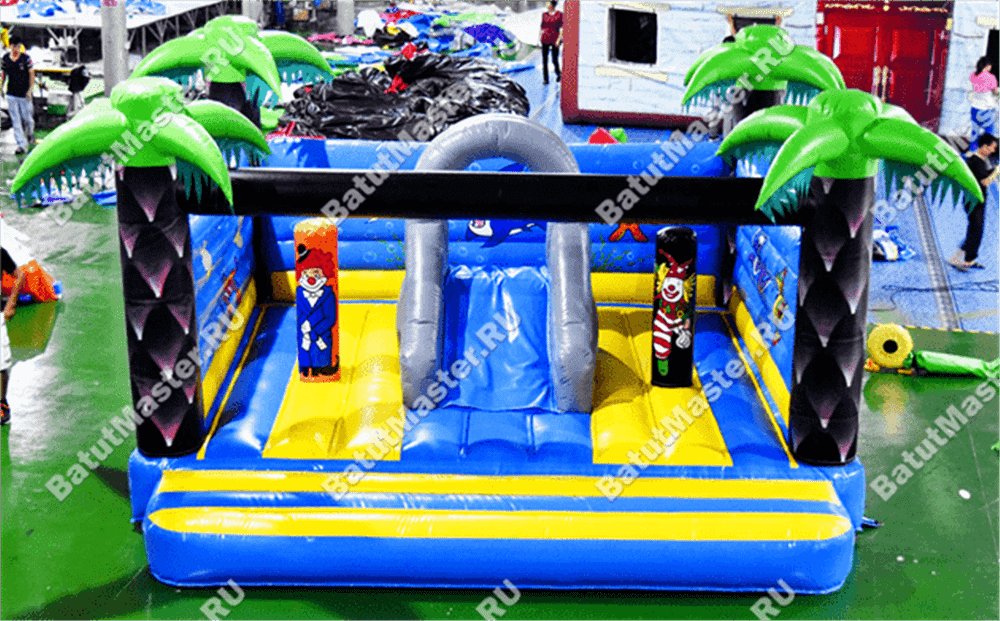 Надувной батут "Компания клоунов"