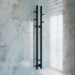 Полотенцесушитель электрический Vincea VTD-1D2BE 25х130, черный, таймер