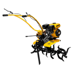 Мотоблок DPT-170SB, 7 л.с., ремен.сцеп, фрез 3х4, ШОМ, без колес, передачи 2В/1Н Denzel