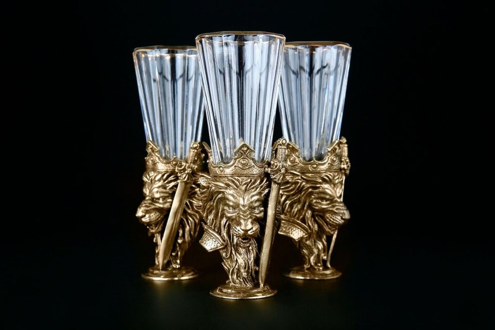 Набор рюмок-лафитников "Лев"