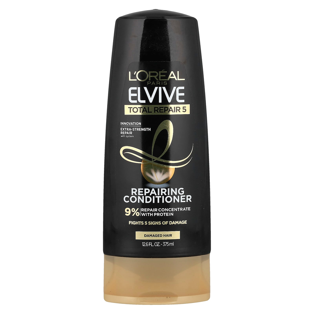 L'Oréal, Elvive, Total Repair 5, восстанавливающий кондиционер, для поврежденных волос, 375 мл (12,6 жидк. Унции)