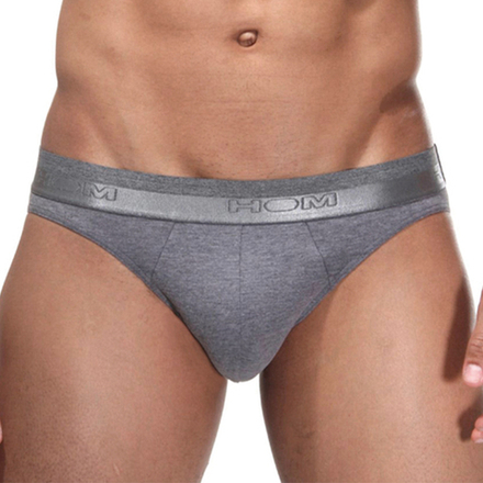 Мужские трусы брифы серые HOM Classic 40-0204-00ZU