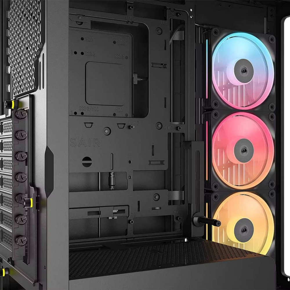 Корпус Corsair Frame 4500X LX-R RGB iCUE LINK, Midi-Tower, E-ATX, ATX, mATX, mITX, Black, без БП