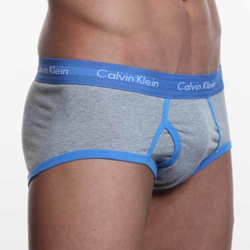 Мужские трусы брифы серые Calvin Klein 365 Grey Blue Brief