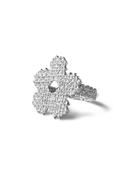 Кольцо "Цветок" вышивка