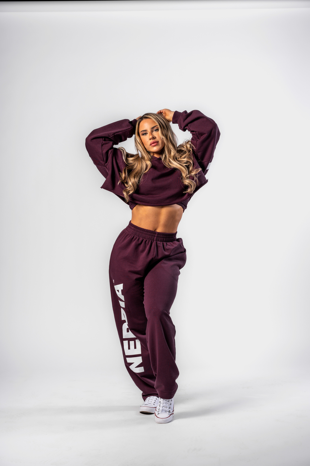 Спортивные брюки Loose-Fit Baggy Pants BOYFRIEND STYLE 432 Бордовые