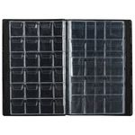 Альбом нумизмата для 138 монет, 125х185 мм, ПВХ, черный, STAFF, 238078