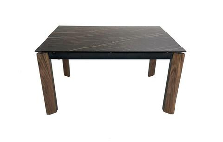 Стол обеденный Ist Casa раскладной Палермо, 140(200)х90х76 см, черный мрамор