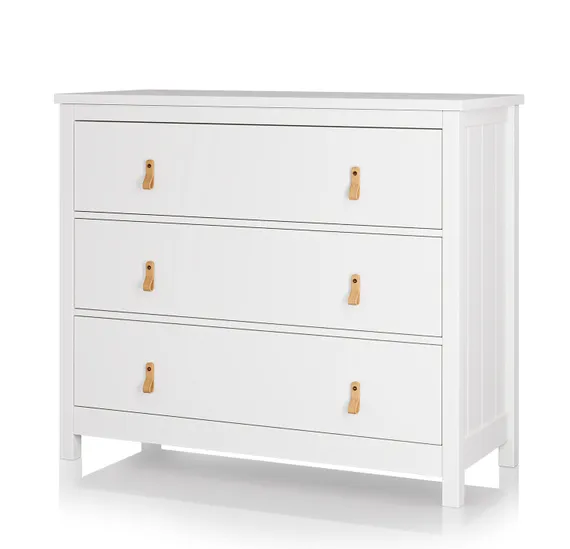 Комод Wood 3 ящика (белый)