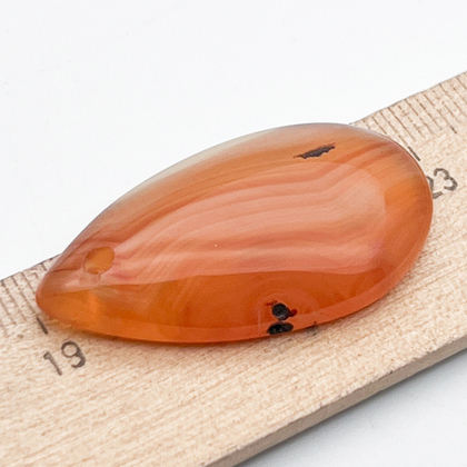 Подвеска Капля, агат тонированный, размер 38*21 мм, цена за 1 шт