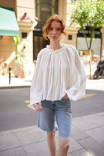 БЛУЗА ВОЗДУШНАЯ СО СКЛАДКАМИ