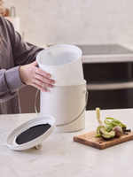 Контейнер для пищевых отходов с фильтром irmel, 3,5 л, молочный