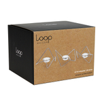 Набор подсвечников black+blum, tri-angular loop, хром, 3 шт.