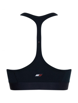 ТОП теннисный Tommy Hilfiger Mid Intensity Tape Racer Bra - небесный