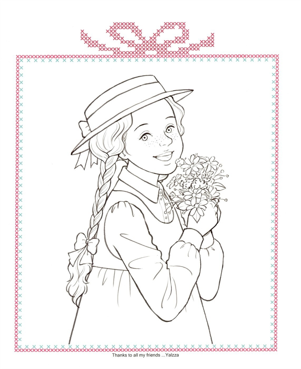 Red Head Ann. Colouring Book