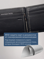 705 R - Зажим для купюр с монетником на кнопке и RFID защитой
