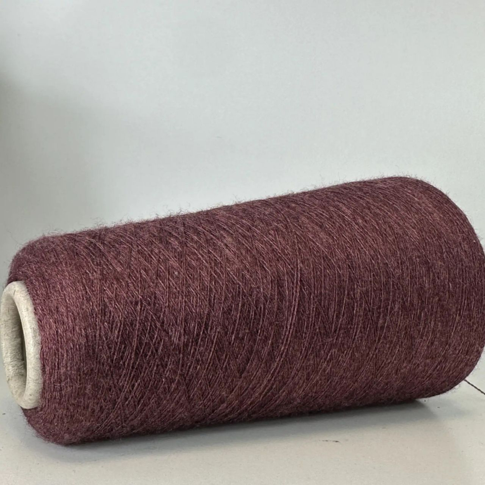 NANCHINO - Botto Poala; 30% шелк, 70% меринос; 2400м/100гр; цвет: бордово-коричневый меланж
