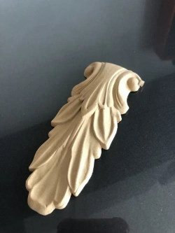 Декор из древесной пасты, 46х120мм (комплект из 2 штук)