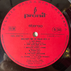 Винтажная виниловая пластинка LP Orkiestra Alana Caddy England's Top 20 Smash Hits 2 (Польша 1974)