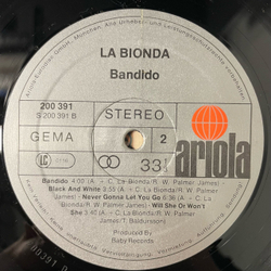Винтажная виниловая пластинка LP La Bionda Bandido (Германия 1979)