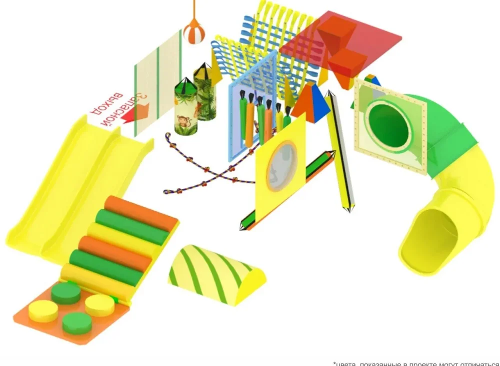 Детский игровой лабиринт «Гретта» 26 м² (6.5*6*2,8 м)