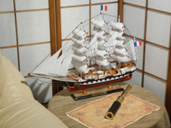 Модель парусника ''Belem''