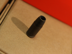 Темлячная бусина "Патрон темный", латунь