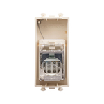 Компьютерная розетка RJ-45 модульная, кат.6 экранированная, "Avanti","Ванильная дымка", 1 модуль