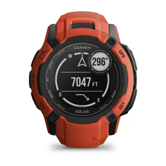 Смарт-часы Garmin Instinct 2X Solar, Flame Red 010-02805-01