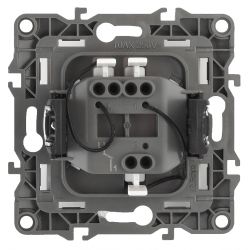 12-1102-06 ЭРА Выключатель с подсветкой, 10АХ-250В, IP20, Эра12, чёрный