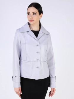 Кожаная куртка демисезонная пиджак