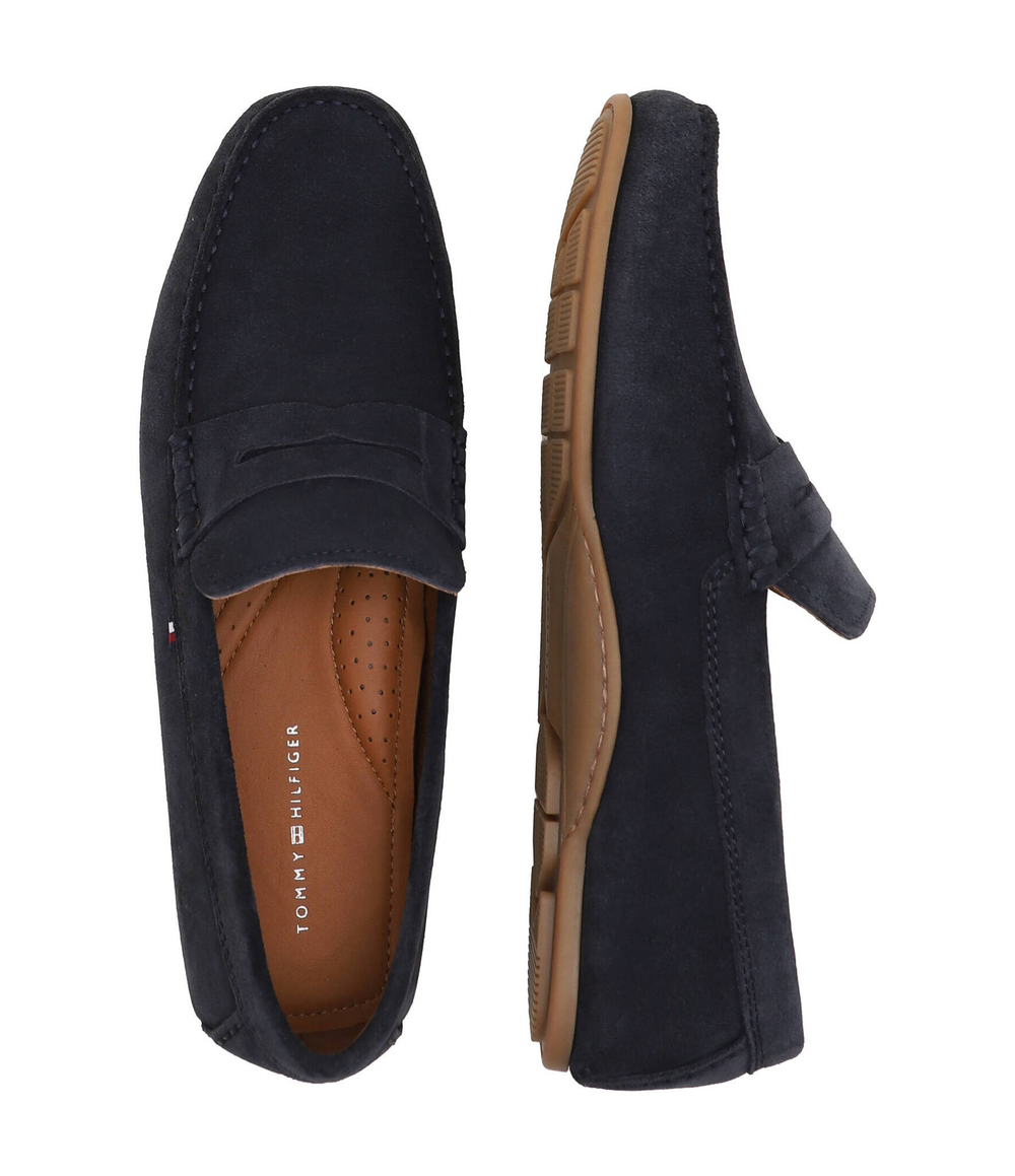 Кожаные мокасины Tommy Hilfiger - темно-синий(FM0FM04998)