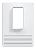 Площадка торцевая ПТВР фланец 60х120 вертикальная решетка 180х250 пластик ERA