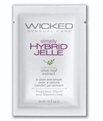 Гель-лубрикант на водно-силиконовой основе Simply Hybrid Jelle - 3 мл.