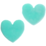 Пуховки для макияжа 2шт «FRIDA», цвет голубой, 11,5*5см