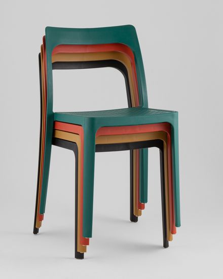 Стул обеденный Marty пластиковый красный