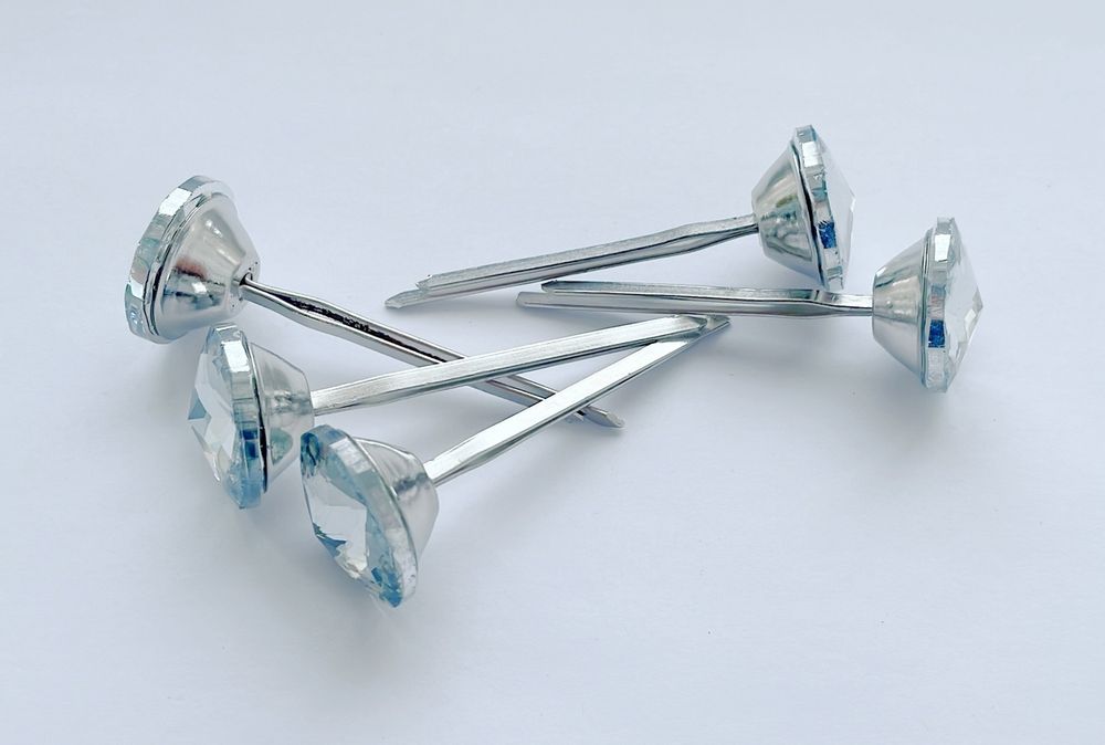 Стразы 25 мм на двойной ножке