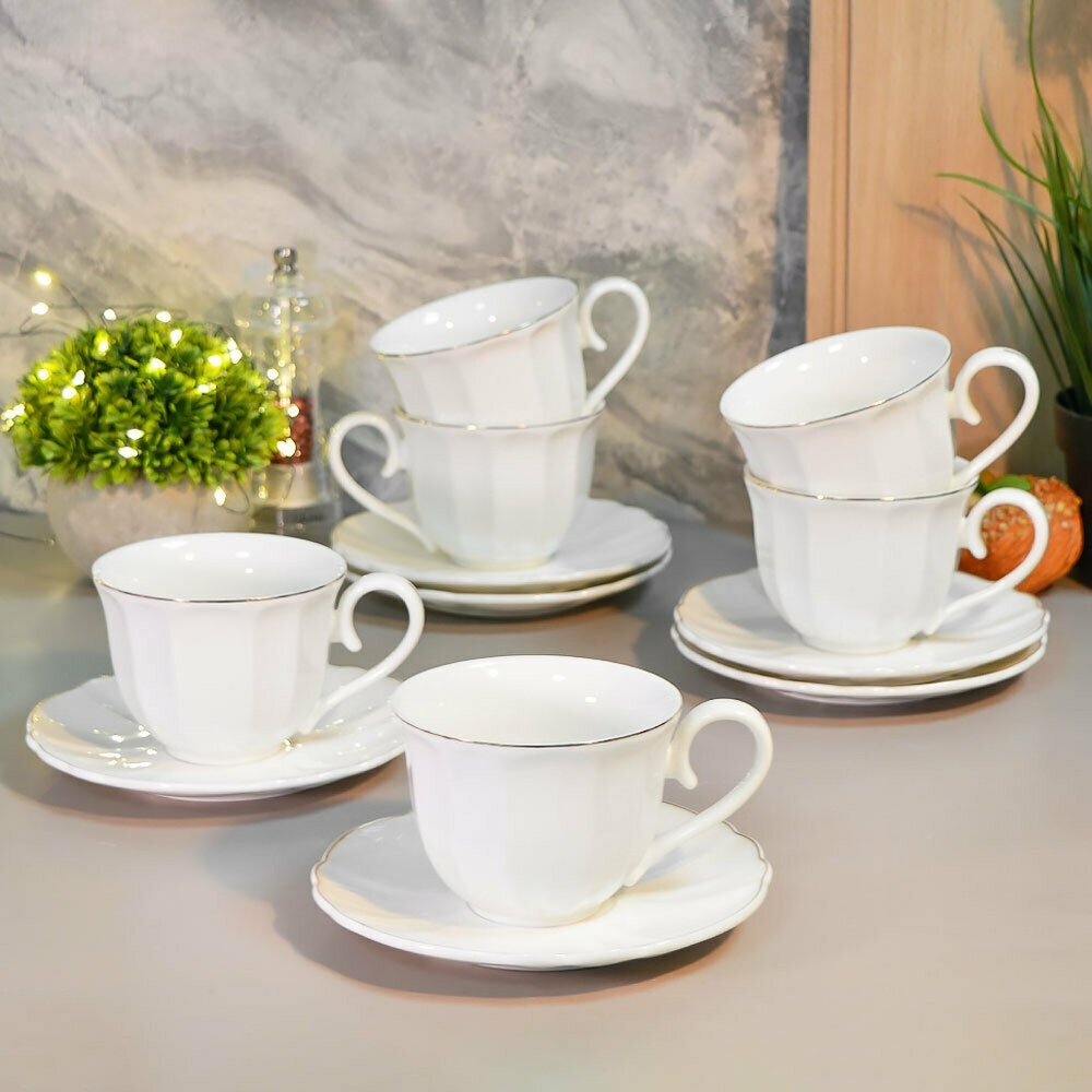 Чайный набор 12 предметов 250мл "Пломбир" (00110503)