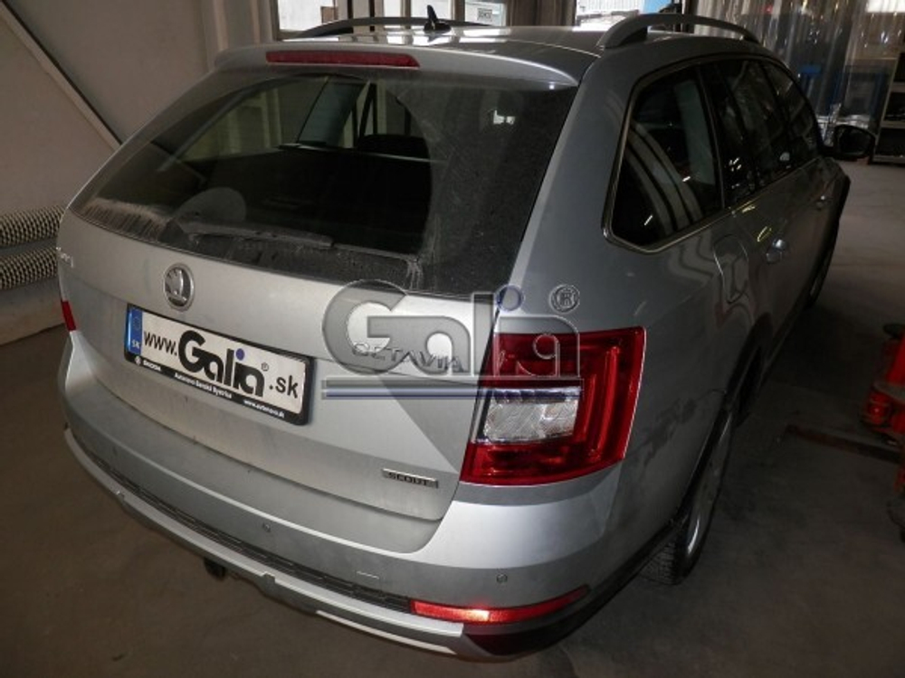 Фаркоп оцинкованный Galia S105C для Skoda Octavia седан/универсал 2013-(паспорт и сертификат в комплекте)(без электрики)