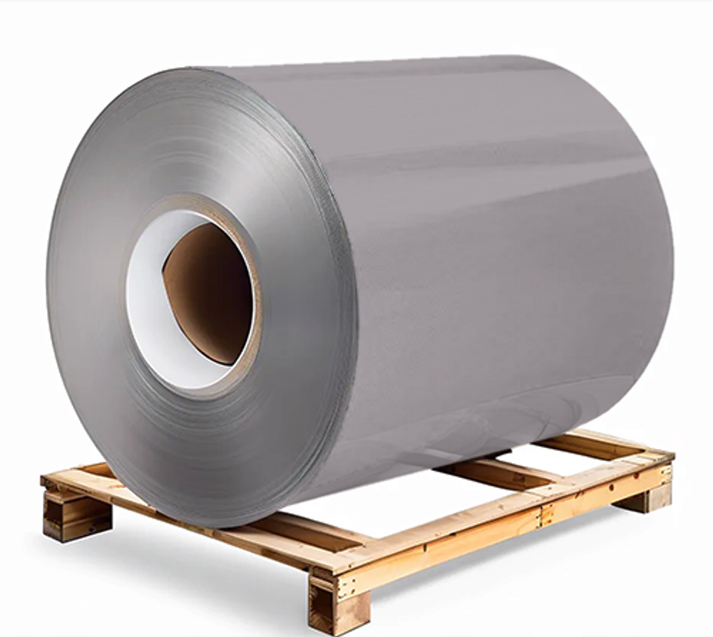 Сталь оцинкованная 0,5х1250х3000 мм RAL 7004 серый Грунт обр.стороны / защ.пленка