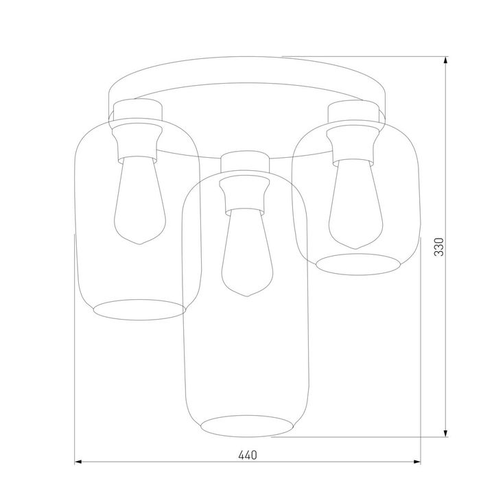 Потолочная люстра TK Lighting 3318 Marco Green