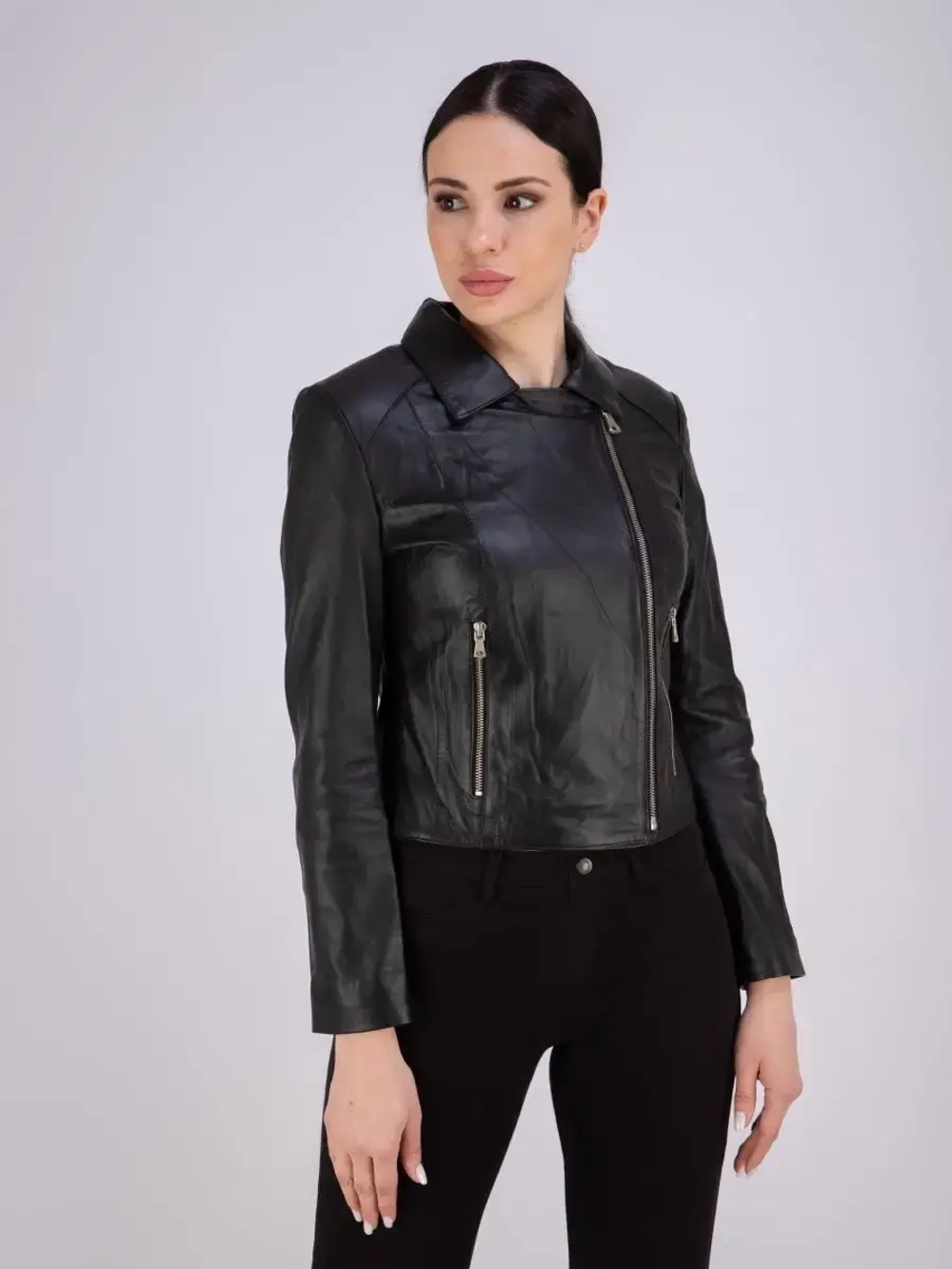 Косуха кожаная из натуральной кожи Турция