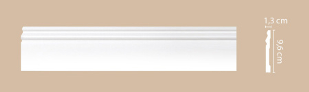 Плинтус напольный Decomaster A015 96х13х2000мм