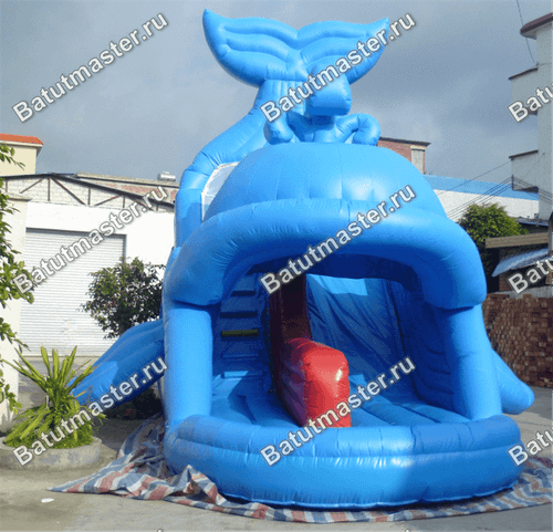 Надувной батут-горка "Дельфин"